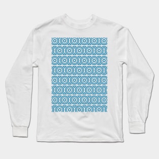 Circles and Triangles Geometric Pattern Long Sleeve T-Shirt